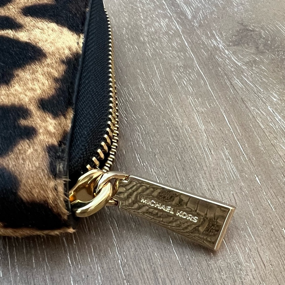 Michael Kors Leopard Print Wristlet - Picture 4 of 12